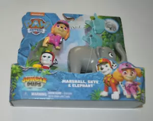 PAW PATROL - JUNGLE  PUPS - MARSHALL , SKYE & ELEPHANT - Picture 1 of 3
