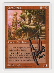 Shadow Signed Cave People Proof LP 5th Edition Artist Steve Luke MTG Magic AP! - Picture 1 of 2