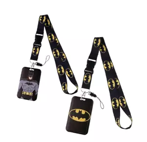 Batman Schlüsselband und Ausweisetui Bus Pass Kreditkartenetui - Bild 1 von 11