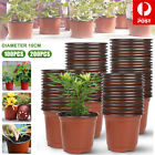 400x Plastic Plant Flower Pots Nursery Seedlings Growing Garden Black Plant Pots