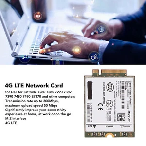 4G LTE Network Card for Dell for Latitude 7280 7285 7290 7389 7390 7480 7490 - Afbeelding 1 van 12