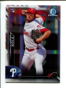 2016 Bowman Chrome Aaron Nola RC Refraktor #/499 #30 Phillies - Bild 1 von 2