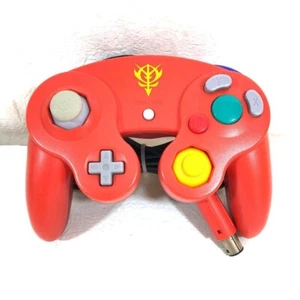 Nintendo Gamecube Gundam Char exclusive Game Controller Red color Limited Rare - Picture 1 of 3