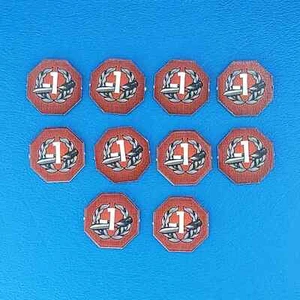 7 Wonders Board Game 8 Military Defeat -1 Tokens Replacement Game Piece - Picture 1 of 1