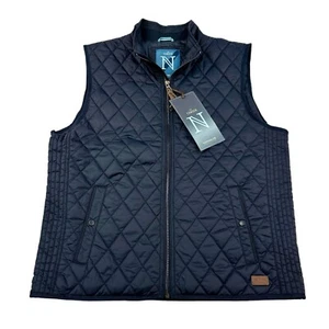 NEW - Nimbus Mens Camden Quilted Gilet/Bodywarmer Vest Large Midnight Blue NWT - Picture 1 of 19