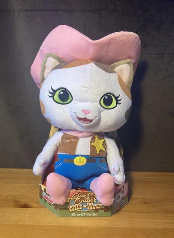 BRAND NEW! Disney Junior SHERIFF CALLIE'S WILD WEST 12" Plush Toy & Display RARE Cover