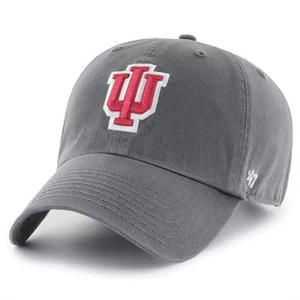 Indiana Hoosiers 47 Brand Clean Up Adjustable Hat - Charcoal - Picture 1 of 1