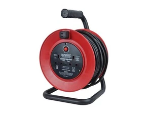 Faithfull Power Plus - Gelendong Kabel Drum Terbuka 240V 13A 2-Soket 25m - Picture 1 of 6