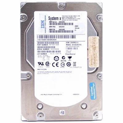 Seagate ST3450857FC Festplatte FC Fibre Channel 450GB 15RPM Refurbished - Bild 1 von 3