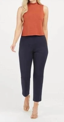 Pantalón SPANX Pulido Tobillo Ajustado Clásico Azul Marino Pull On Para Mujer Mediano 20465R ¡NUEVO! Foto 1 de 4