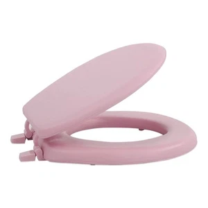 Soft Standard Vinyl Toilet Seat, Tea Rose - 17 Inch Soft Vinyl Cover with Com... - Picture 1 of 8