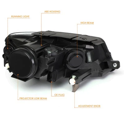 Fit For VW Passat 2006-2010 Projector Headlight/Lamp Replacement Clear Side Corn Foto 1 de 4