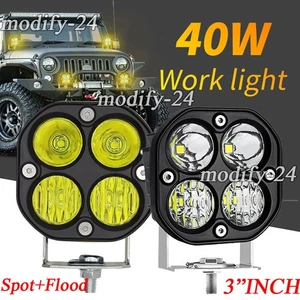 Luz de trabajo LED de 3 pulgadas punto e inundación conducción antiniebla todoterreno camión SUV motocicleta - Imagen 1 de 30