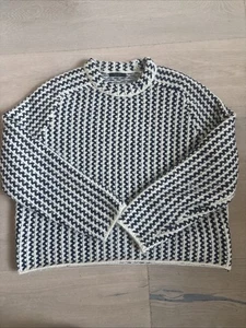 Massimo Dutti, Strickpullover, Größe: XS/S Blau/Weiß Neuwertig - Bild 1 von 5