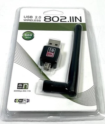 USB 2.0 WIRLESS ANTENNA 802.IIN- 600Mbps - Image 1 of 2