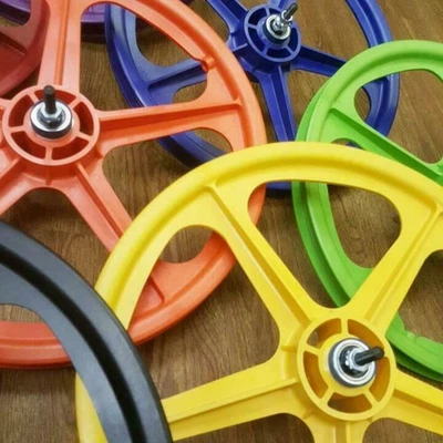 Skyway Tuff II Mag Old School BMX Wheels 20 Inch Pair Front and Rear Burner - Image 1 of 4