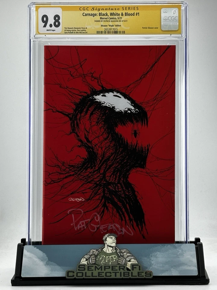 Carnage: Black, White & Blood #1 'pat Gleason' Exclusive Virgin Cover Variant - Artist Cover (Marvel Comics May 2021)