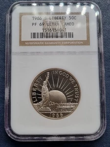 1986 S Statue of Liberty Half Dollar Commemorative PF69 Ultra Cameo NGC #93847 - Picture 1 of 2