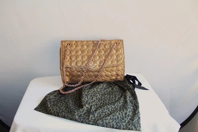 Bolso grande Rebecca Minkoff bronce cuero metálico oro rosa tachuelas. Precioso Foto 1 de 4