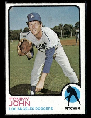 1973 Topps Tommy John #258 - Image 1 of 2