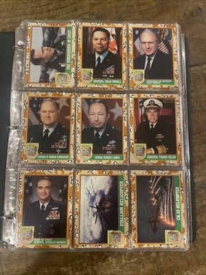 1991 Topps DESERT STORM 264 Cards 44 Stickers Complete Set 1 2 3 Series. Nice! - Image 1 of 4