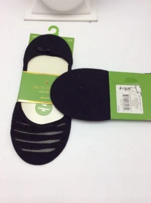 $16 Kate Spade Black Non Slip Heel Socks Size 4-10 - Изображение 1 из 4