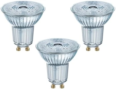 Osram Set 3 Lampadine LED PAR16 GU10 In Vetro Con Riflettore 2700K Warm White - Immagine 1 di 4