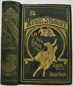 JULES VERNE 1877 MICHAEL STROGOFF Courier of the Czar 1st Edition VG Restored - Picture 1 of 24