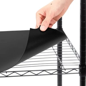 8 Pack 18 x 48 Inch Wire Shelf Liner Black Plastic Waterproof Liners for Orga... - Picture 1 of 7