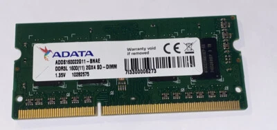 2GB DDR3L 1600MHz SO-DIMM Laptop RAM PC3L-12800 Dell HP Lenovo - Image 1 of 2