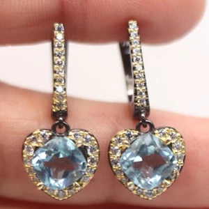 ORECCHINI  IN ARGENTO CON TOPAZI NATURALI - Imagen 1 de 3