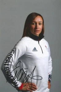 ATHLETICS* DAME JESSICA ENNIS-HILL SIGNED 6x4 SEXY PORTRAIT PHOTO+COA *TEAM GB* - Picture 1 of 1