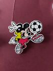 Disney - Vintage Mickey Mouse Soccer Plastic PIN old