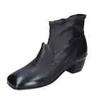Women's shoes MOMA 5.5 (EU 38,5) ankle boots black leather BD445-38,5