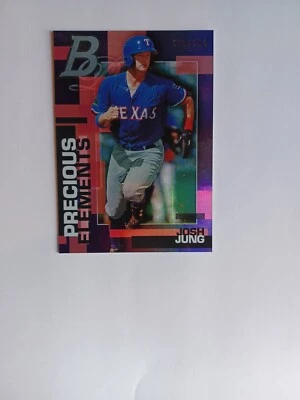 2020 Bowman Platinum Precious Elements Purple (163/250) #28, Josh Jung - Image 1 of 4