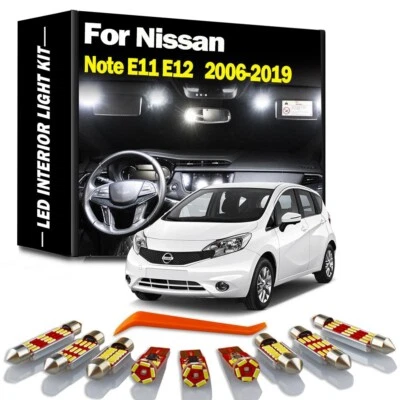 Kit de luces LED interiores domo mapa maletero Canbus para Nissan Note E11 E12 2006-2019  Foto 1 de 4