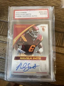 MALCOLM SMITH 2015 Panini RC USC Rookie Signed - Tough Auto SB MVP #/99 Seahawks - Picture 1 of 2