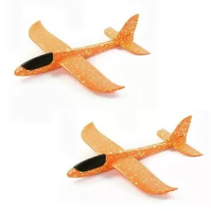 Fits For 2 Airplane Toys, 19" Large Throwing Gilded Foam Plane, Best Flying Toys - Picture 1 of 8