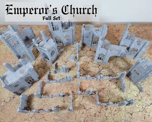 Emperor's Church 28mm Tabletop Wargame Building Ruin Terrain - Picture 1 of 4