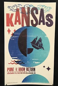 Impresión Hatch Show 2019.11.16 Kansas Point of Know gira de aniversario de regreso DPAC - Imagen 1 de 1