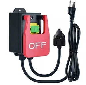 2X 110V Single Phase On/Off Switch, Ortis Router Table Switch W/ Large Stop Sign - Picture 1 of 7