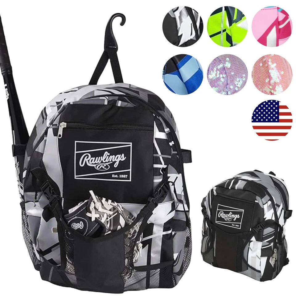 Rawlings Remix Youth Tball and Baseball Backpack Bags