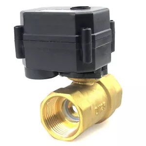HSH-Flo 1/2" to 1" 12VDC Laiton Vanne Motorisée,Motovanne,électrovanne - Picture 1 of 8