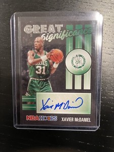 2020-21 NBA Hoops Xavier McDaniel Great SIGnificance #GS-XMC Auto Autograph