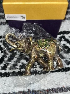 RUCINNI Elephant Jeweled Trinket Box with SWAROVSKI Crystals - Picture 1 of 8