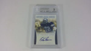 Veterinario Eddie Too Tall Jones 2012 Panini Prominence numerado automático/30 Beckett 9 - Imagen 1 de 4