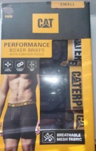 Caterpillar CAT Men's Performance Boxer Briefs 3 pack Contour Pouch size S - Picture 1 of 4