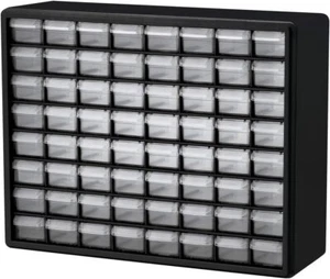 Akro-Mils 10164 64-Drawer Plastic Drawer Storage Cabinet for Garage Organization - Picture 1 of 6