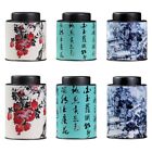 Coffee Canister Tin Chinese Style Ink Wash Painting for Spices Sugar Storage