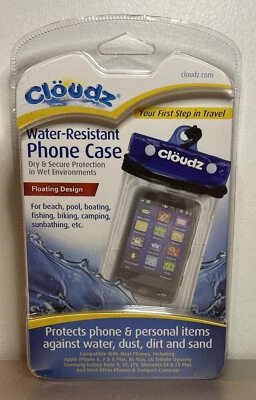 Cloudz Waterproof Phone Case Floating Design For Beach Pool Camping etc - Image 1 of 2